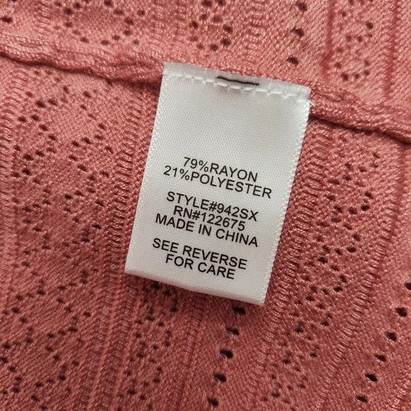 Lety & Me open cardigan NWT size XS dusty pink rose color - Picture 8 of 8
